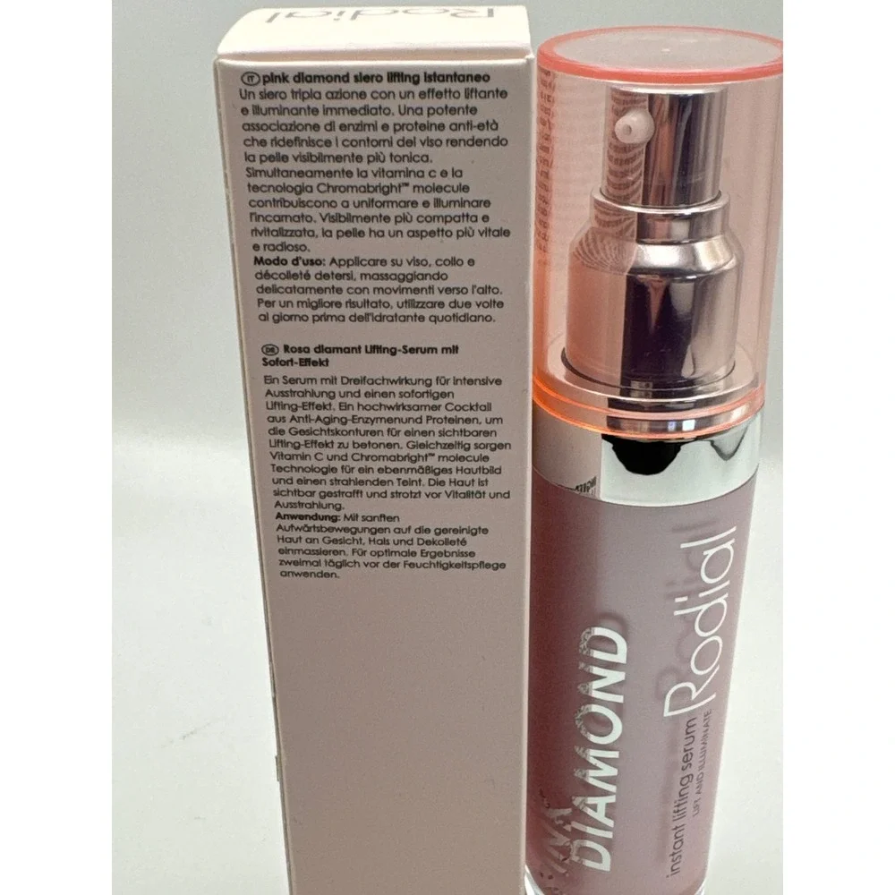 Rodial Pink Diamond Instant Lifting Serum‎ 30ml 1.01oz Vitamin C Brightening New